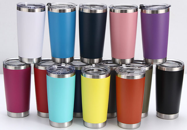 bulk custom color tumblers