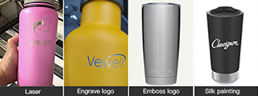 custom logo printing tumblers