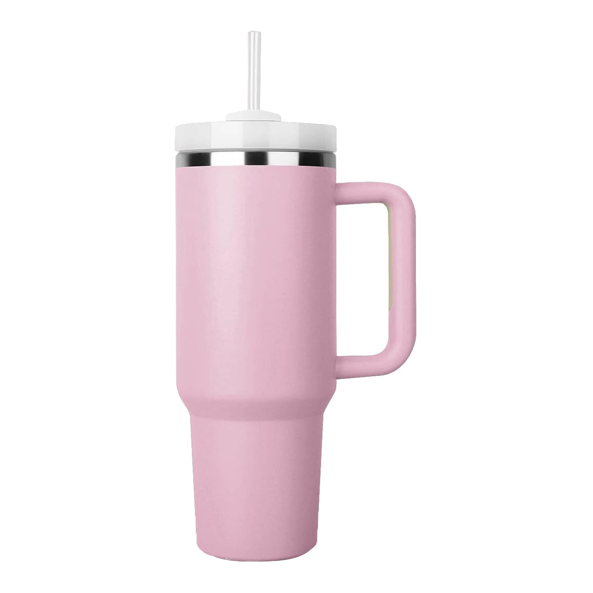 Quencher 40oz Tumbler with straw and lid (Hot Pink)