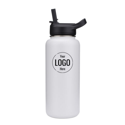 wide mouth metal water bottle with straw lid 32oz blank arctic custom logo
