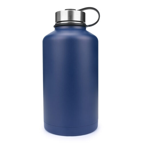 stainless steel water jug 64oz half gallon insulated hydro flask wholesale bottle midnight
