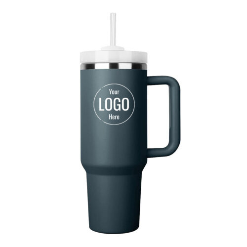 wholesale-custom logo 40oz-Stainless-Steel-tumblers-with-handle-dark-blue