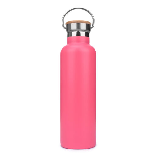 standard mouth bottle 25oz blank insulated stainless steel outdoor flask hot pink