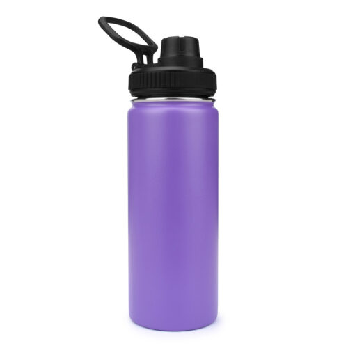 vacuum insulation double walled Steel Water Bottle with Spout Lid