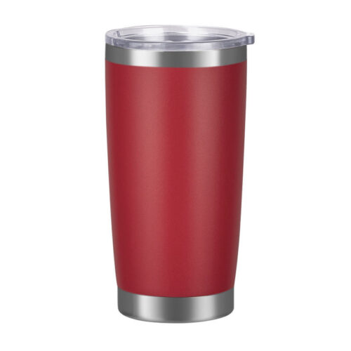 20 oz Insulated Tumbler Stainless Steel Coffee Mug rosy red