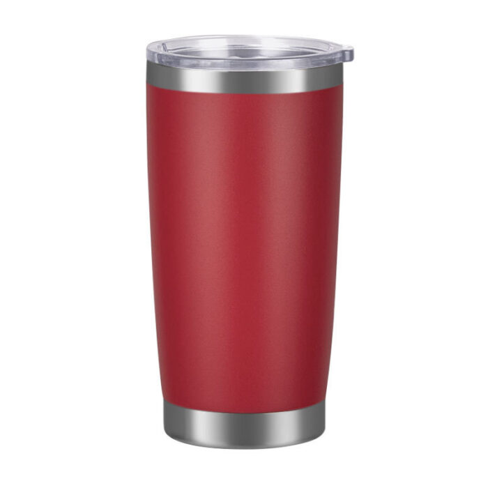20 oz Insulated Tumbler Stainless Steel Coffee Mug rosy red
