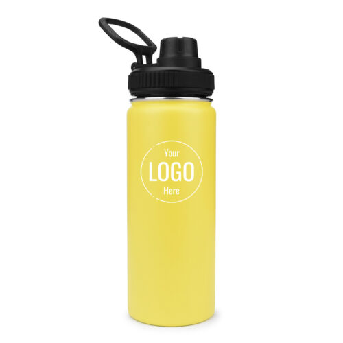 Insulated Stainless Steel Water Bottle with Spout Lid hydro flask yellow